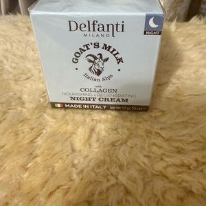 Delfanti Goat's Milk Night w/Collagen Cream Regener Moisturizer Italy- Sealed